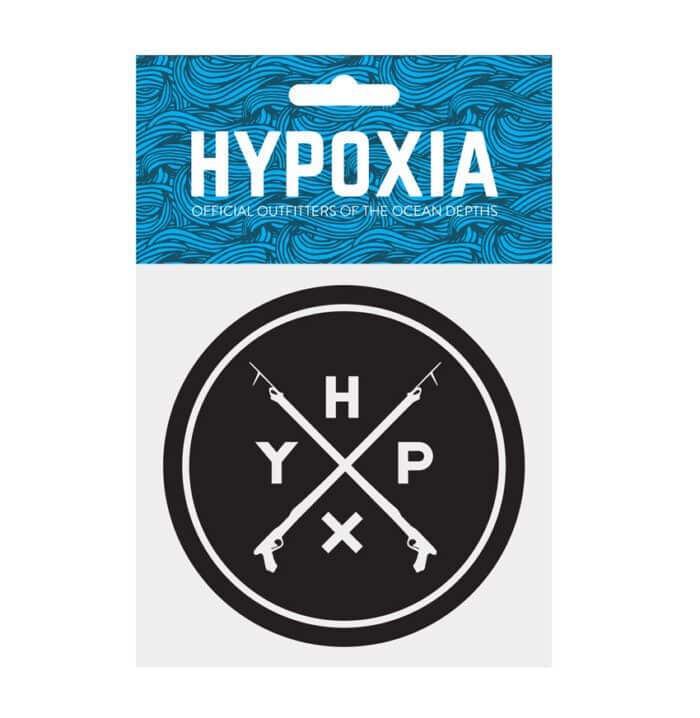 Hypoxia Freediving Spearfishing Icon Badge Decal Black