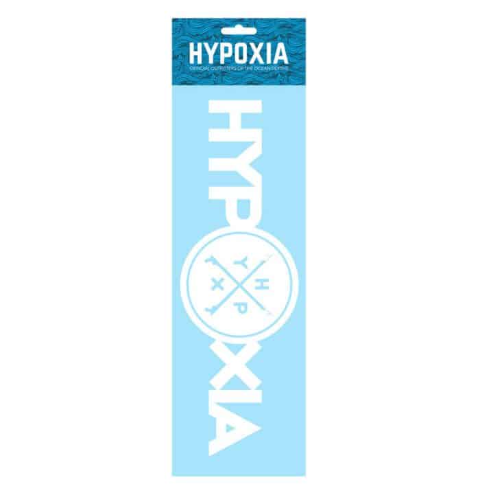 Hypoxia Freediving Spearfishing Iconography Decal White