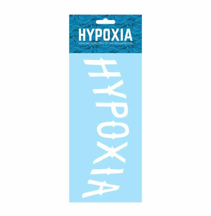HYPOXIA Freediving Spearfishing Archway Logo Decal Sticker White